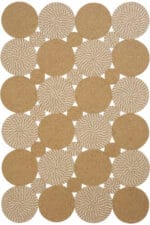 LUKE 310 JUT KAHVE BEYAZ HALI - Görsel 2