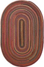 LUKE 403 KAHVE MERCAN EL DOKUMASI OVAL HALI - Görsel 2