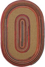 LUKE 405 KAHVE MOR EL DOKUMASI OVAL HALI - Görsel 2