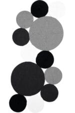 LUKE 849 SİYAH GRI EL DOKUMASI HALI - Görsel 2