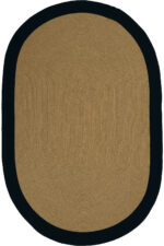 LUKE 858 KAHVE SİYAH EL DOKUMASI OVAL HALI - Görsel 2