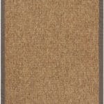 BOZ KAHVE KETEN BORDUR SİSAL HALI