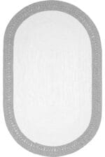 LUKE 870 GRİ BEYAZ JÜT OVAL HALI