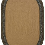 LUKE 866 JUT SİYAH BURGULU OVAL HALI