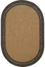 LUKE 866 JUT SİYAH BURGULU OVAL HALI