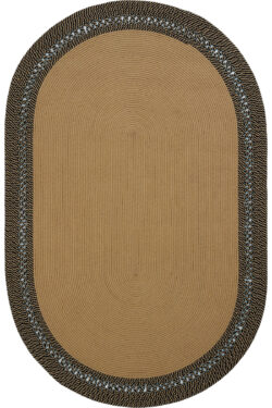 LUKE 866 JUT SİYAH BURGULU OVAL HALI