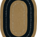 LUKE 864 KAHVE SİYAH EL DOKUMASI OVAL HALI