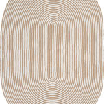 LUKE 854 KAHVE EL DOKUMASI OVAL  HALI