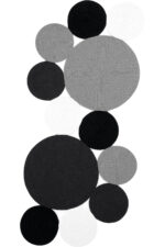 LUKE 849 SİYAH GRI EL DOKUMASI HALI