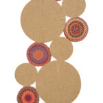 LUKE 848 RENKLİ KAHVE EL DOKUMASI HALI