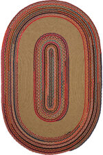 LUKE 405 KAHVE MOR EL DOKUMASI OVAL HALI