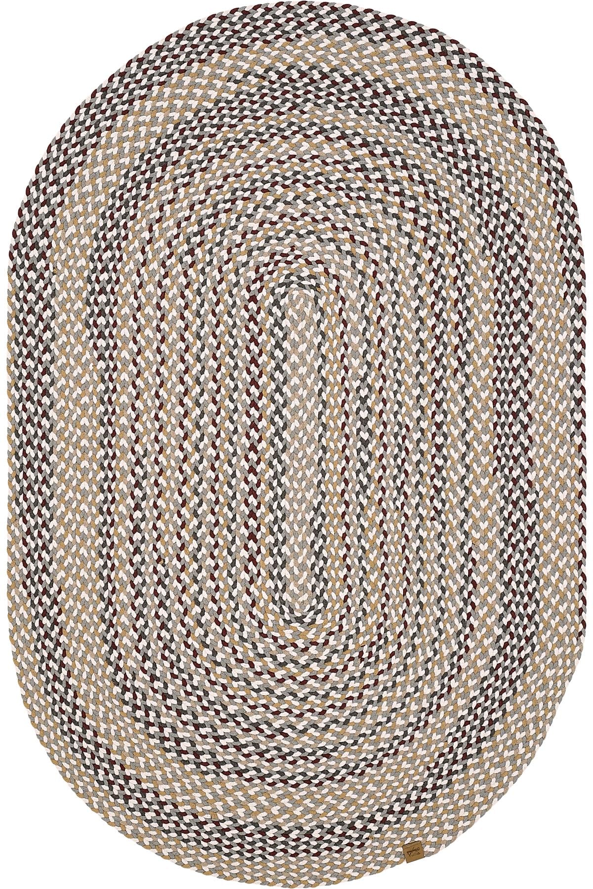 2 GLENN 616 PETEK BORDO OVAL HALI - Görsel 1