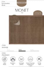 MONET 1921 NUBUK BORDÜR KAHVE HALI - Görsel 3