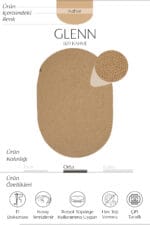 GLENN 609 KAHVE OVAL HALI - Görsel 3