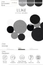 LUKE 849 SİYAH GRI EL DOKUMASI HALI - Görsel 3