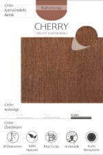 CHERRY KAHVERENGİ JUT HALI - Görsel 3