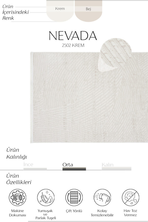 NEVADA 2502 KREM MODERN - Görsel 3