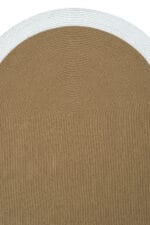 LUKE 857 KAHVE BEYAZ EL DOKUMASI OVAL HALI - Görsel 4