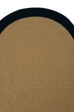 LUKE 858 KAHVE SİYAH EL DOKUMASI OVAL HALI - Görsel 4