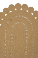 LUKE 862 KAHVE EL DOKUMASI OVAL HALI - Görsel 5