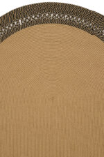 LUKE 866 JUT SİYAH BURGULU OVAL HALI - Görsel 4