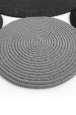 LUKE 849 SİYAH GRI EL DOKUMASI HALI - Görsel 6