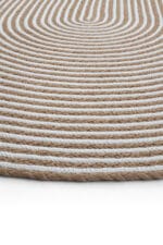 LUKE 854 KAHVE EL DOKUMASI OVAL  HALI - Görsel 6