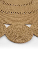 LUKE 862 KAHVE EL DOKUMASI OVAL HALI - Görsel 2