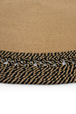 LUKE 866 JUT SİYAH BURGULU OVAL HALI - Görsel 6