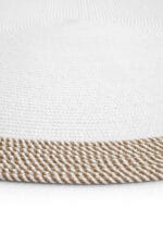 LUKE 869 BEYAZ JÜT OVAL HALI - Görsel 6