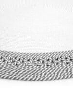 LUKE 870 GRİ BEYAZ JÜT OVAL HALI - Görsel 6