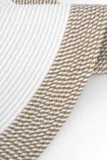 LUKE 869 BEYAZ JÜT OVAL HALI - Görsel 7