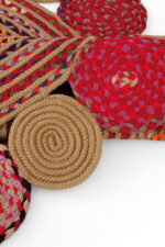 LUKE 431 KESTANE KAHVE EL DOKUMASI OVAL HALI - Görsel 7