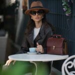 Artamorf Hakiki Deri El Yapımı Epoksi El ve Omuz Çantası