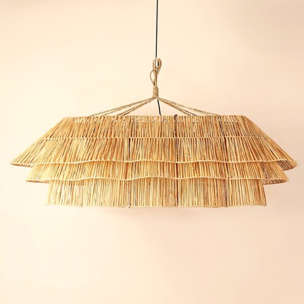 Bali Layers – Doğal Rattan Katlı Avize 135x65x45 cm - Görsel 2