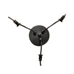 Pileli Krep Gri & Krem Demor Kumaş Avize Seti - Görsel 4