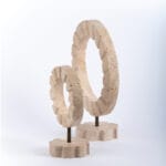 Smyrna Gevrek – El Yapımı Sarı Traverten Dekor Seti - Görsel 3