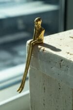 Serenity – El Yapımı Traverten; Pirinç Dekor Objesi - Görsel 4