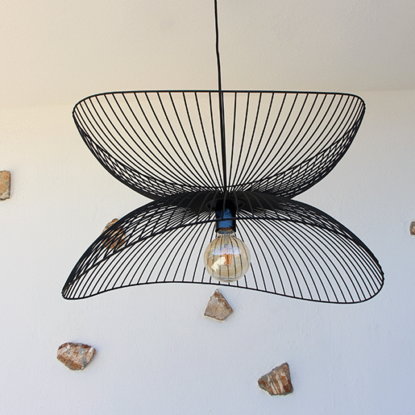 Utku Siyah Metal Aydınlatma 60x45 - Görsel 1
