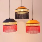 Paris Doğal Hazeranlı Kumaş 3'lü Avize SET - Görsel 4