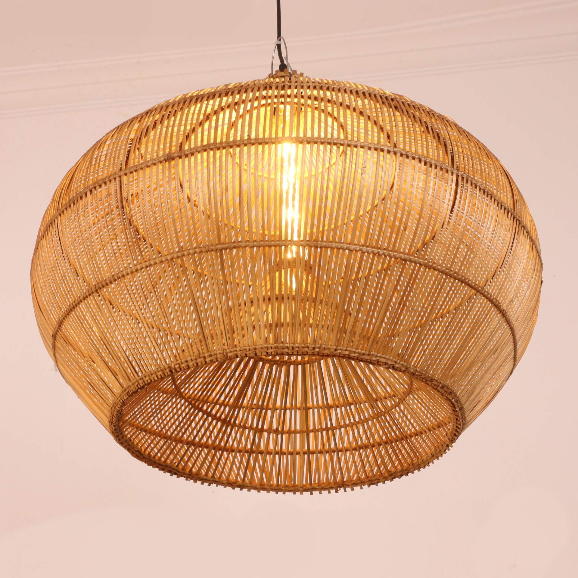 atlas-50 f4 ATLAS DOĞAL RATTAN AVİZE 50X60 cm - Görsel 4