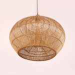 ATLAS DOĞAL RATTAN AVİZE 50X60 cm - Görsel 2