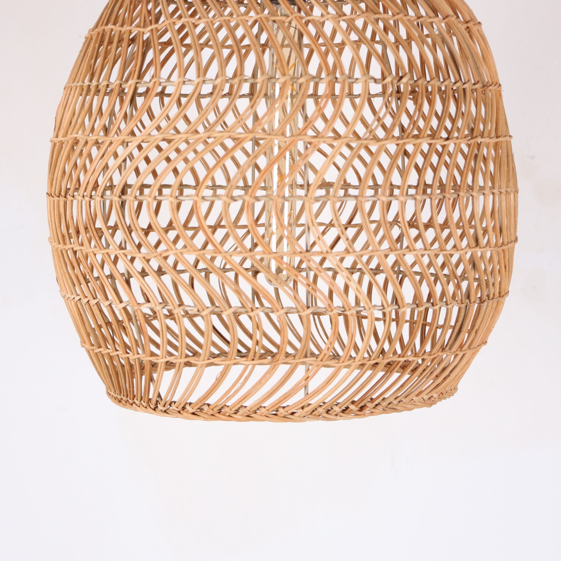 kam45 f4 Kamelya Rattan Sarkıt Lamba 45x48 cm - Görsel 2