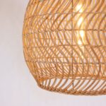 Kamelya Rattan Sarkıt Lamba 45x48 cm - Görsel 4
