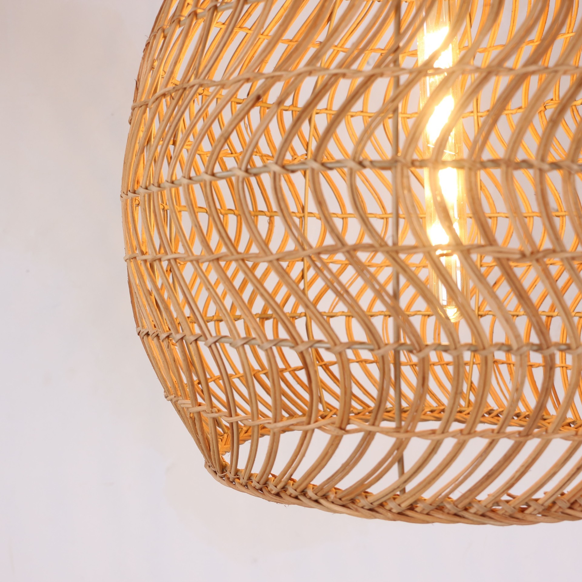 kam45 f6 Kamelya Rattan Sarkıt Lamba 45x48 cm - Görsel 4