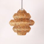 Rattan Lucy Aydınlatma El Yapımı Doğal Avize - Görsel 3