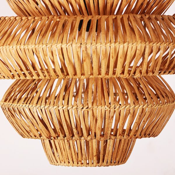 Rattan Lucy Aydınlatma El Yapımı Doğal Avize - Görsel 6