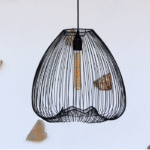 Chi Büyük Boy Siyah Metal Aydınlatma 40x38