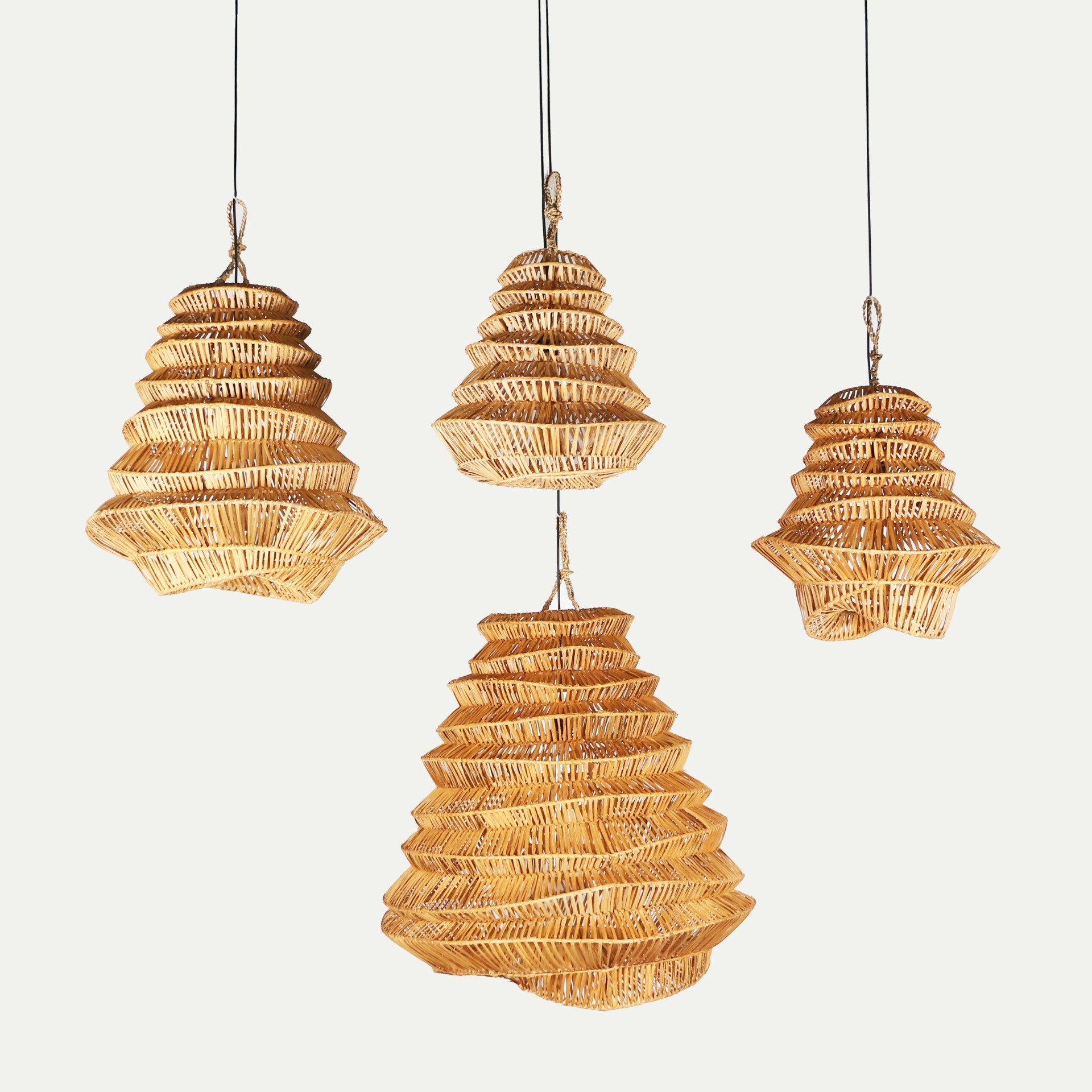 rttn-avz-set1 f5 Rattan Olivia Aydınlatma 4'lü Set - Görsel 5