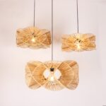 Rattan Oklid Aydınlatma 3'lü Set - Görsel 3